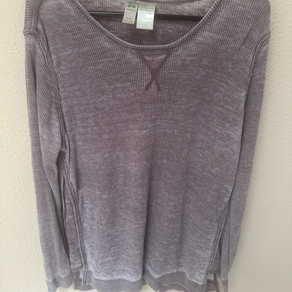 GreenTea Women's Purple Long Sleeve Top